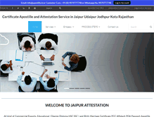 Tablet Screenshot of jaipurattestation.info